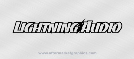 Lightning Audio Decals - Pair (2 pieces)